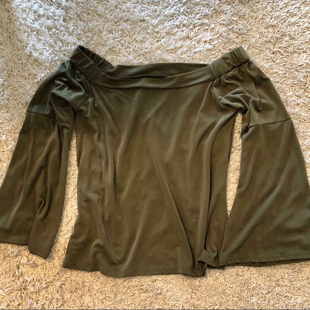 off-the-shoulder blouse